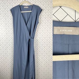 Everlane Japanese GoWeave Sleeveless Wrap Dress